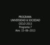  Programa Universidad & Sociedad N 7 15-06-2013