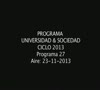  Programa 27 U&S 23-11-2013