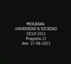 Programa 13 U&S 17-08-2013