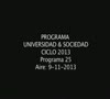 Programa 25 U&S 09-11-2013